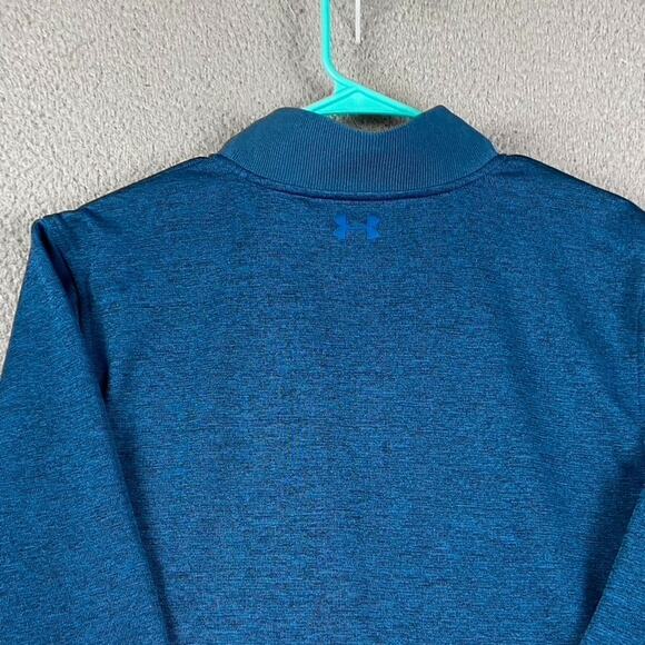 Under Armour Coldgear 1/4 Zip Pullover Sweater Men's Large Blue - Picture 10 of 10